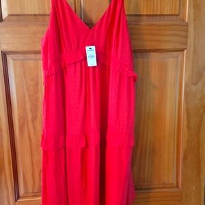 Orange Express dress NWT large